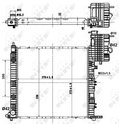 Handler.Part Radiator, engine cooling NRF 50581 1