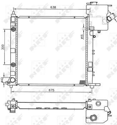 Handler.Part Radiator, engine cooling NRF 50582 5