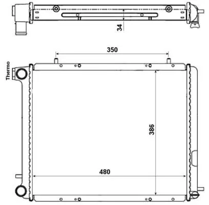 Handler.Part Radiator, engine cooling NRF 507352 4