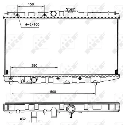 Handler.Part Radiator, engine cooling NRF 507581 1