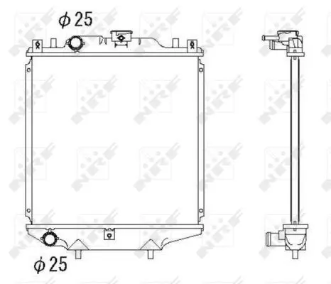 Handler.Part Radiator, engine cooling NRF 507643 1