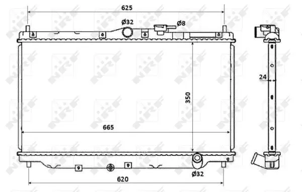 Handler.Part Radiator, engine cooling NRF 507722 4