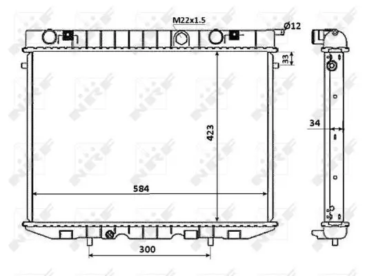 Handler.Part Radiator, engine cooling NRF 509532 4