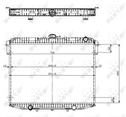 Handler.Part Radiator, engine cooling NRF 509533 4