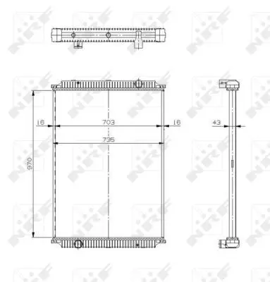 Handler.Part Radiator, engine cooling NRF 509564 4