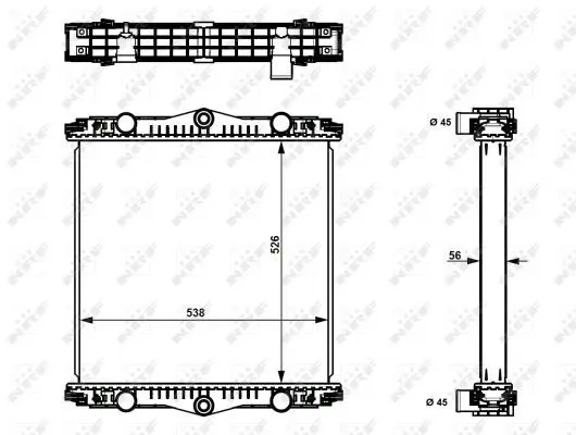 Handler.Part Radiator, engine cooling NRF 509569 5