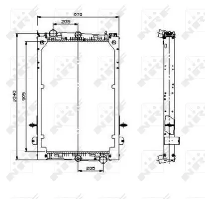 Handler.Part Radiator, engine cooling NRF 509586 5