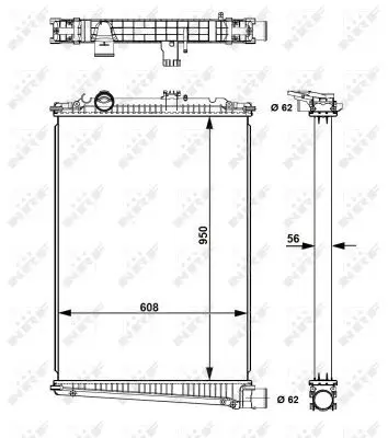 Handler.Part Radiator, engine cooling NRF 509679 5