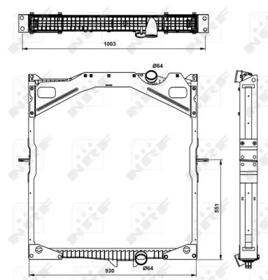 Handler.Part Radiator, engine cooling NRF 509702 5