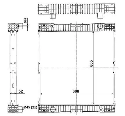 Handler.Part Radiator, engine cooling NRF 509713 5