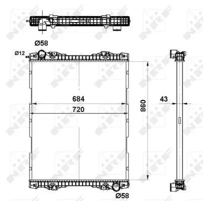 Handler.Part Radiator, engine cooling NRF 509743 4