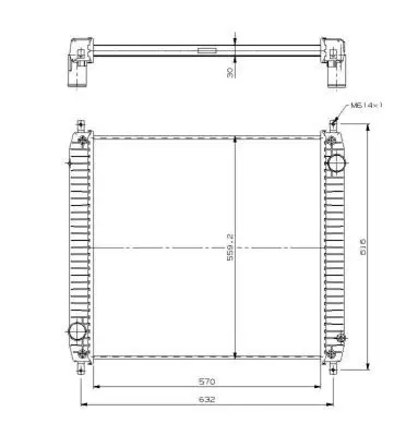 Handler.Part Radiator, engine cooling NRF 509779 1