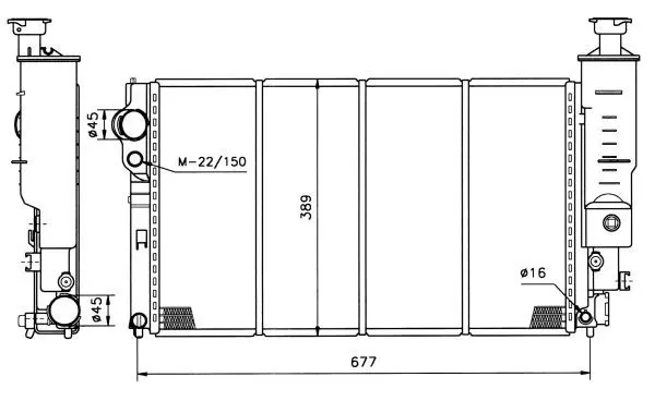 Handler.Part Radiator, engine cooling NRF 509798 1