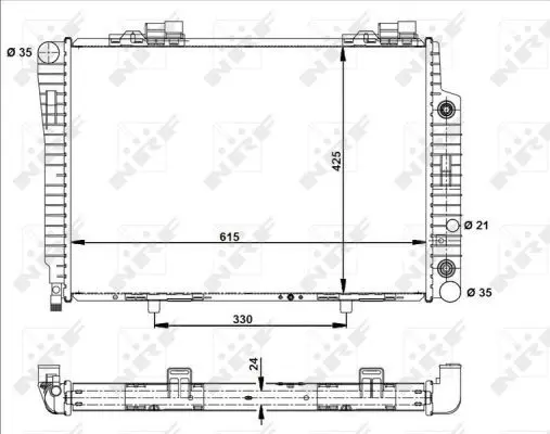 Handler.Part Radiator, engine cooling NRF 51282 4