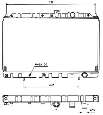 Handler.Part Radiator, engine cooling NRF 513485 1