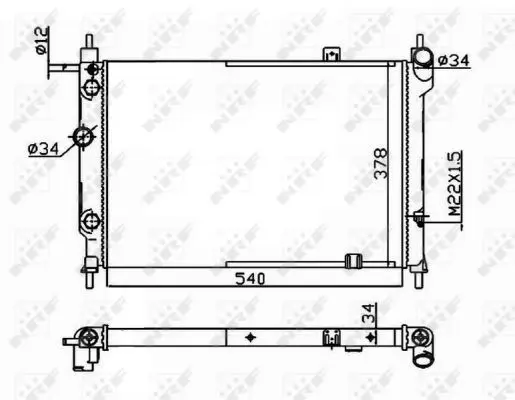 Handler.Part Radiator, engine cooling NRF 514647 1