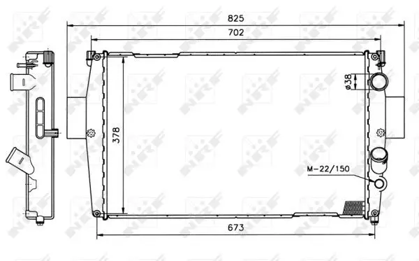 Handler.Part Radiator, engine cooling NRF 51538 5