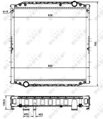 Handler.Part Radiator, engine cooling NRF 51569A 2