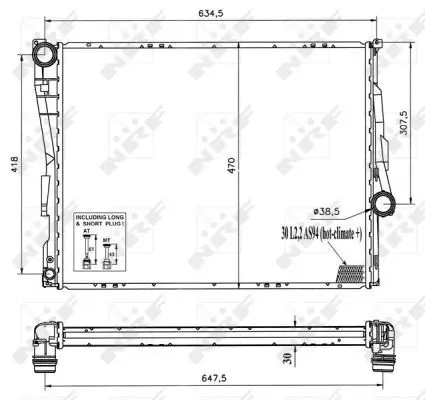 Handler.Part Radiator, engine cooling NRF 51577 4