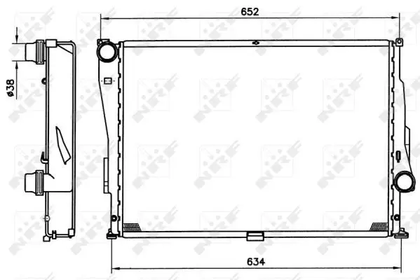 Handler.Part Radiator, engine cooling NRF 51597 4