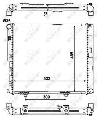 Handler.Part Radiator, engine cooling NRF 516572 5