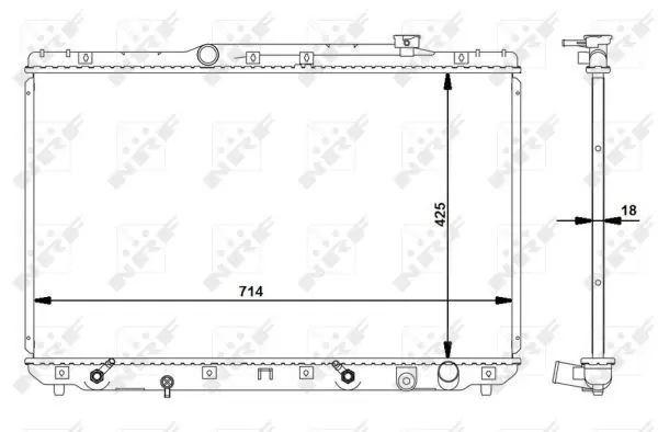 Handler.Part Radiator, engine cooling NRF 516721 5