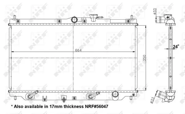 Handler.Part Radiator, engine cooling NRF 517722 1