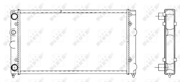 Handler.Part Radiator, engine cooling NRF 519501 1