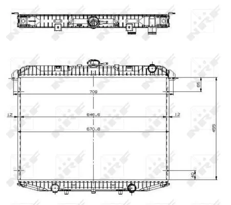 Handler.Part Radiator, engine cooling NRF 519533 1