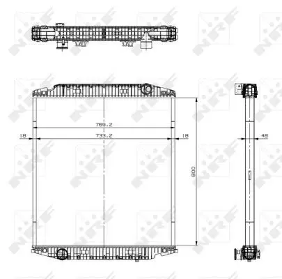 Handler.Part Radiator, engine cooling NRF 519567 5