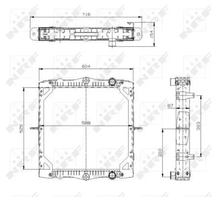 Handler.Part Radiator, engine cooling NRF 519569 5