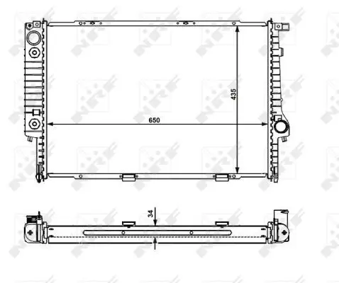 Handler.Part Radiator, engine cooling NRF 519588 4