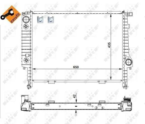 Handler.Part Radiator, engine cooling NRF 519589 4