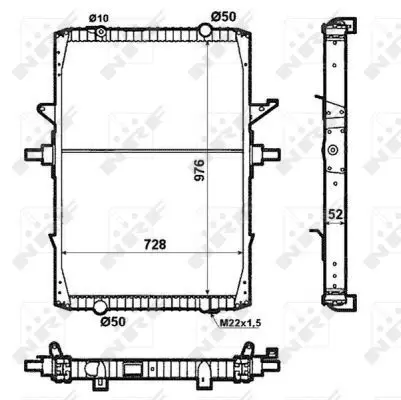 Handler.Part Radiator, engine cooling NRF 519709 5