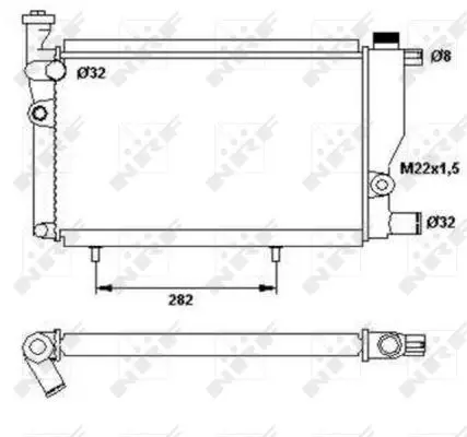 Handler.Part Radiator, engine cooling NRF 52024 5