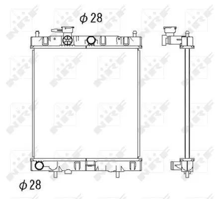 Handler.Part Radiator, engine cooling NRF 52060 4