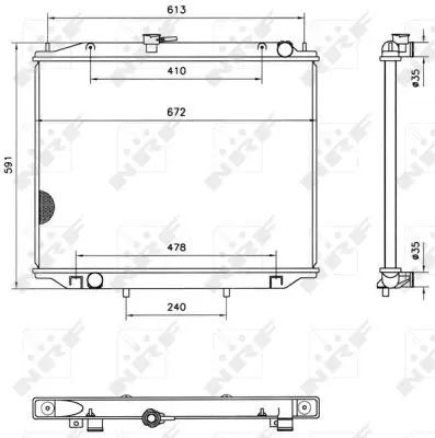 Handler.Part Radiator, engine cooling NRF 52082 5