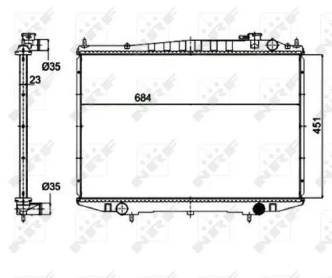 Handler.Part Radiator, engine cooling NRF 52131 5