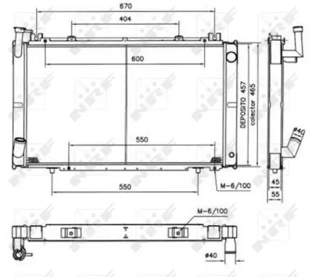 Handler.Part Radiator, engine cooling NRF 52154 1