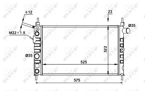 Handler.Part Radiator, engine cooling NRF 52156 1