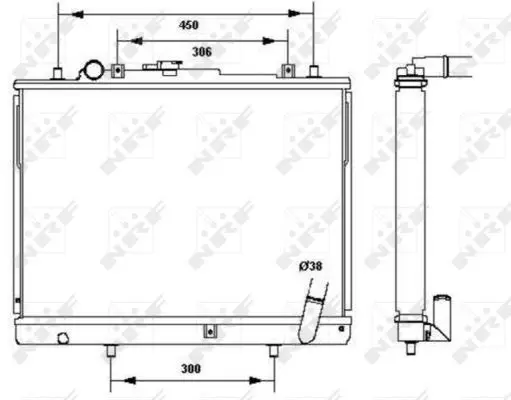 Handler.Part Radiator, engine cooling NRF 52233 4