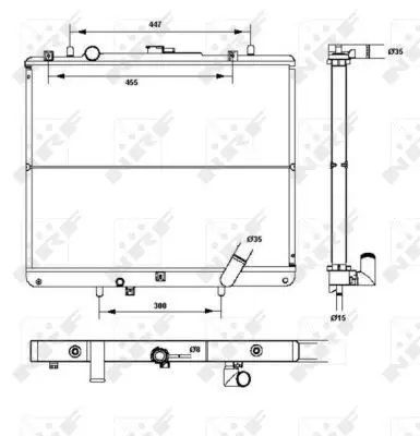 Handler.Part Radiator, engine cooling NRF 52234 4