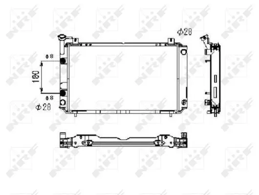 Handler.Part Radiator, engine cooling NRF 523495 1