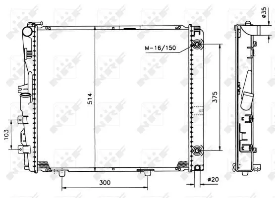 Handler.Part Radiator, engine cooling NRF 526573 4