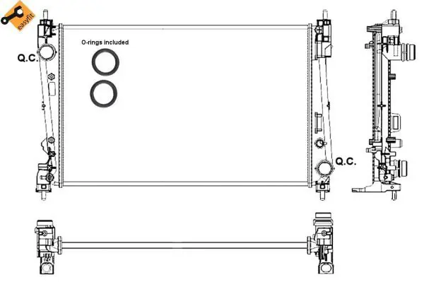 Handler.Part Radiator, engine cooling NRF 53017 1