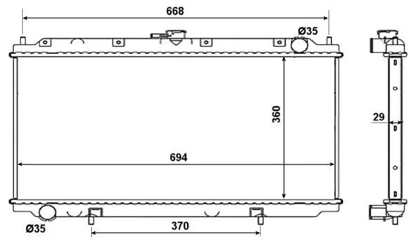 Handler.Part Radiator, engine cooling NRF 53019 4