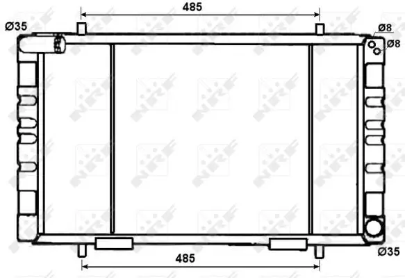 Handler.Part Radiator, engine cooling NRF 53070 1