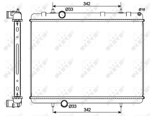 Handler.Part Radiator, engine cooling NRF 53112 4