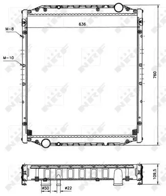 Handler.Part Radiator, engine cooling NRF 51590 5