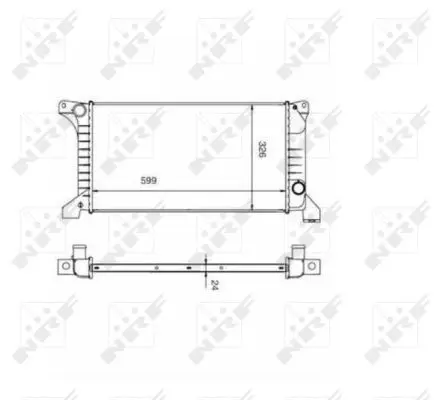 Handler.Part Radiator, engine cooling NRF 53125 3